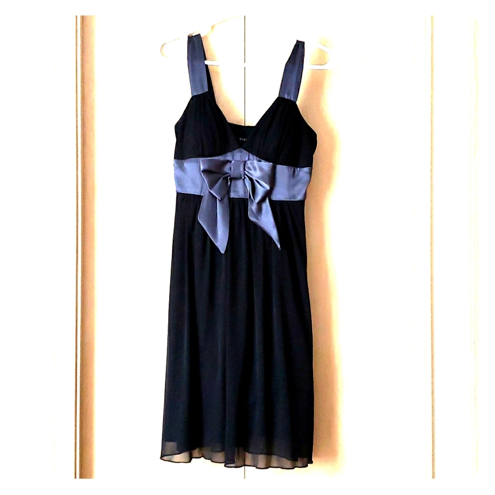 Black dress with bow